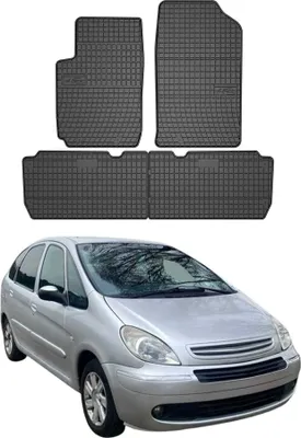 Obrázok produktu pre 1999-2010 Citroen Xsara Picasso Fußmatten Gummi Schwarz 4 tlg