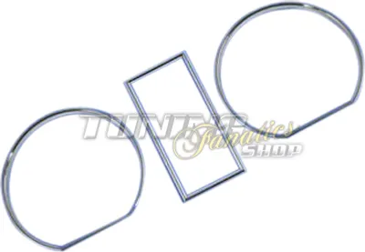 Zdjęcie produktu dla Chromowane pierścienie prędkościomierza do VW Golf 2 II + Jetta 2 II