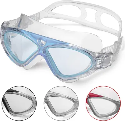 Produktbild von Schwimmbrille für Erwachsene und Kinder | Anti-Beschlag, Wasserdicht, UV-Schutz, 180 Grad Sicht