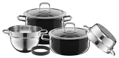 Produktbild von Silit Compact Topf-Set, 4-teilig, Black