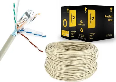 Obrázek produktu pro Gembird 305m Cat6 FTP, 305 m, Cat6, F/UTP (FTP), Šedá