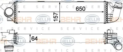 Produktbild von HELLA Intercooler 7949636 4045621480127