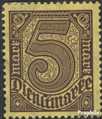 Produktbild von Briefmarken Deutsches Reich 1920 Mi D33a  gestempelt Ziffern ohne 21