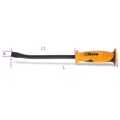 Zdjęcie produktu dla Łom Beta Tools "965 300" z płasko wygiętymi końcami