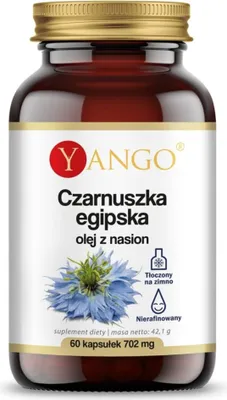 Productafbeelding van Yango Egyptische zwarte komijnzaadolie 500 mg (60 capsules) 5640