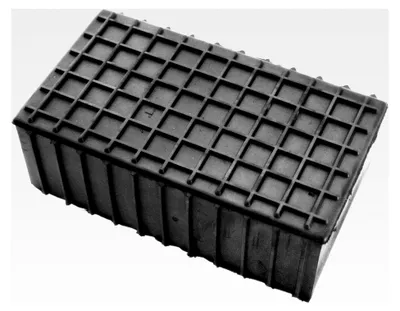 Produktbild von Gummiauflage 100x180x60 mm mit Waffeloberfläche