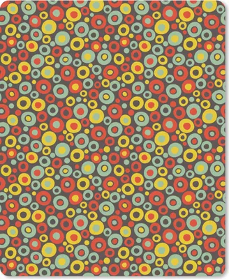 Produktbild von MuchoWow® Mauspad Mousepad Muster - 70er Jahre - Retro - Blase 30x40 cm - Mousepads - Maus Mat - Pad - Mausunterlage - Mausmatten