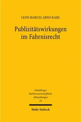 Obrázek produktu pro Publizitätswirkungen im Fahrnisrecht