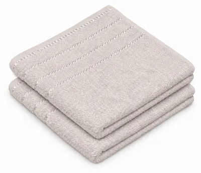 Zdjęcie produktu dla Gözze - Zestaw ręczników, 2 sztuki, Berlin, 100% bawełna, 50 x 100 cm - kolor taupe