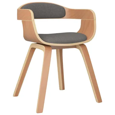 Produktbild von vidaXL Esszimmerstuhl Taupe Bugholz und Stoff