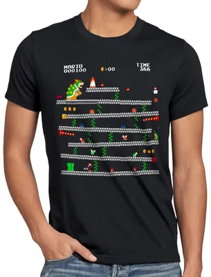 Produktbild von A.N.T. Retro Mario Herren T-Shirt geek nerd gamer