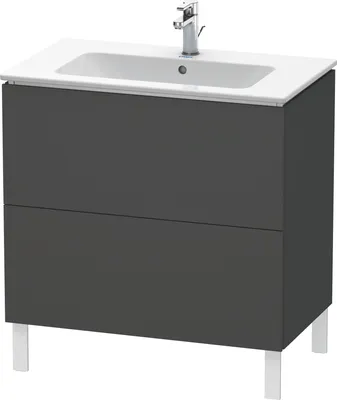 Produktbild von Waschtischunterbau L-CUBE 820x481x704mm graphit matt graphit matt