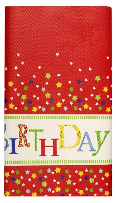 Zdjęcie produktu dla Papstar Papiertischdecke für Geburtstag 120 x 180 cm Happy Birthday
