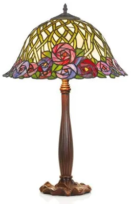 Produktbild von Casa Padrino Tiffany Tischleuchte Hockerleuchte Durchmesser 40 cm - Leuchte Lampe