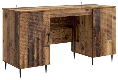 Obrázek produktu pro Maison Exclusive – psací stůl s policí z recyklovaného dřeva 142,5 x 50 x 75 cm, dřevotřísková deska