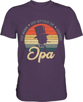 Produktbild von Opa die Legende Herren Premium T-Shirt – Urban Purple / L