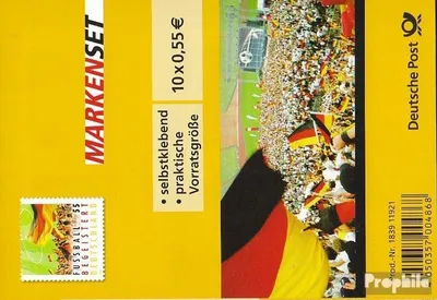 Produktbild von Briefmarken BRD (BR.Deutschland) 2012 Mi MH88I (kompl.Ausg.) postfrisch Fußball begeistert Deutschland
