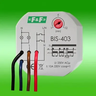 Produktbild von BIS-403 Unterputz-Bistabiles Relais mit Timer