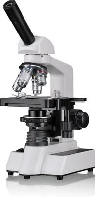Immagine prodotto di Microscopio da studio Bresser LED monoculare 40x-1000x con tavolino a croce, condensatore e obiettivo a immersione in olio per l'istruzione