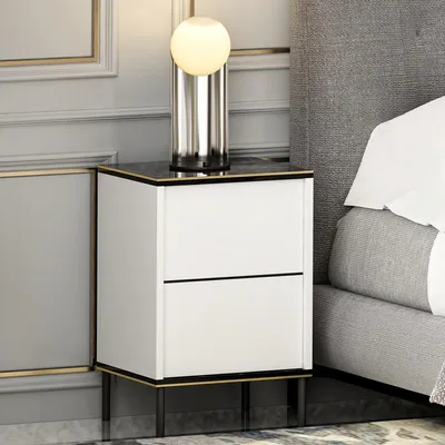 Immagine prodotto di Vestone - Comodino, 40x35x60h cm Bianco, un Ripiano