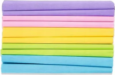 Produktbild von Krepppapier 25 x 200cm - PASTELL - MIX 5 Farben