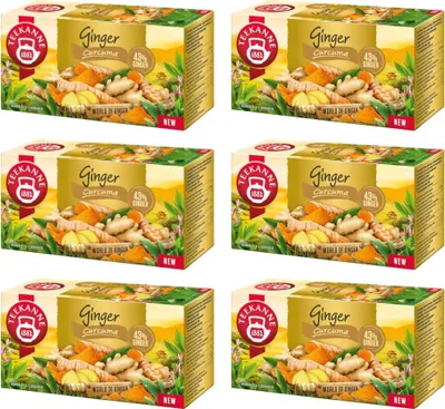 Produktbild von Teekanne Ingwer Kurkuma Tee 6x 20 Teebeutel - Kräutertee Mischung Ländertee