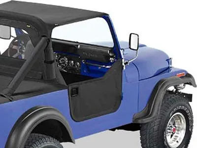 Zdjęcie produktu dla Zestaw półdrzwi czarny Black Denim Jeep CJ 7 81-86 Wrangler YJ 87-95