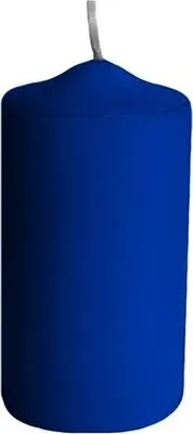 Produktbild von 8x Stumpenkerzen Ø 40 x 80 mm 10 Stunden Brenndauer dunkelblau