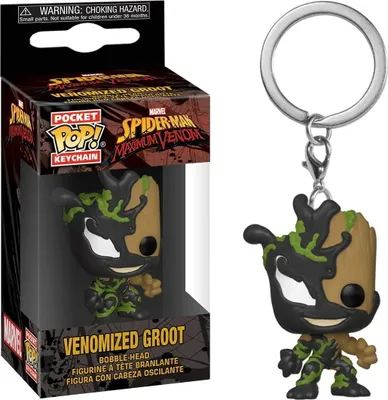Produktbild von Marvel Spider-Man Maximum Venom - Venomized Groot  - Schlüsselanhänger Funko Pocket POP! Keychain