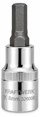 Produktbild von KRAFTWERK 326008, 1 Stück(e), Sechseck, 1/2", 8 mm, Chrom, 55 mm, KI-generiertes Bild