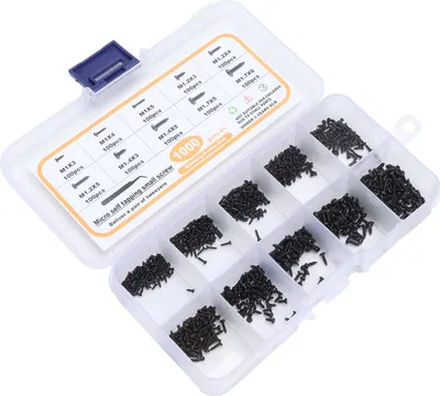 Immagine prodotto di Viti autofilettanti, viti autofilettanti, set di viti autofilettanti, viti autofilettanti per orologi, viti autofilettanti a testa di pannello, viti di ricambio a testa di pannello, assortimento di viti autofilettanti