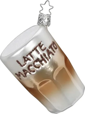 Produktbild von INGE-GLAS® Weihnachts-Hänger Latte Macchiato | IG-1-139-16