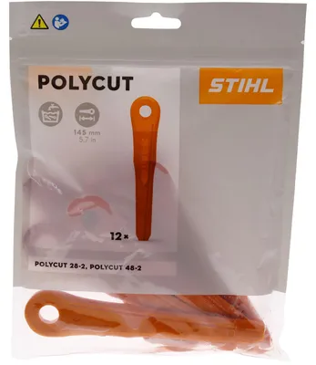 Produktbild von Stihl 40020071000, Bürstenschneider-Klinge, Orange, Synthetisch, PolyCut 6-2, PolyCut 7-3, 12 Stück(e)