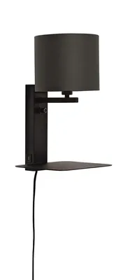 Produktbild von it's about RoMi - Wandlampe Florence - Schwarz/Schwarz - 24x22x42cm