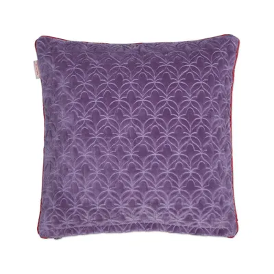 Produktbild von Pip Studio Baumwollsamt-Zierkissen Quilty Dreams Farbe Lila Größe 45x45