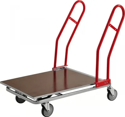 Produktbild von Kongamek Grossgüterwagen, stapelbar 1170x700x980mm mit Sperrholzboden 200kg Tragkraft Gummi Ø125mm