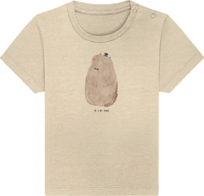 Produktbild von Mr. & Mrs. Panda  T-Shirt Murmeltier 12. - 18. Monat - Natural Raw - Geschenk, Kleinkind Shirt, Anstand, Babyshirt, Kinder, Freundlichkeit, Respekt, Lustige Sprüche