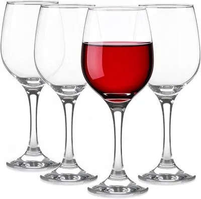 Produktbild von Famanu Set von 4 Weingläsern und Wassergläsern 300 ml - Spülmaschinenfest