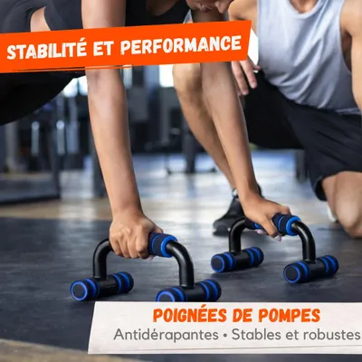 Image de Poignées de Pompes Antidérapantes – Lot de 2 Barres