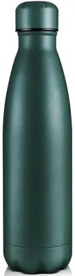Immagine prodotto di Borraccia in acciaio inossidabile da 750 ml, a doppia parete, isolata termicamente, a prova di perdite, colore verde