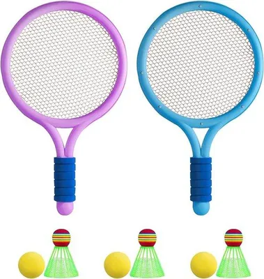 Zdjęcie produktu dla Zestaw sportowy dla dzieci, 8-częściowy, do badmintona/tenisa