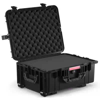 Imagen del producto de Maleta rígida VEVOR de 2,5 pies cúbicos, maleta trolley rígida, funda protectora impermeable con clasificación IP67, con 4 clips, 4 orificios para candados y revestimientos de espuma