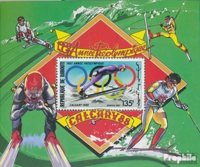 Produktbild von Briefmarken Dschibuti 1987 Mi Block139A (kompl.Ausg.) postfrisch Vorolympisches Jahr
