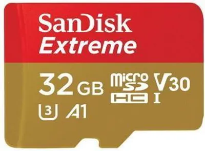Zdjęcie produktu dla SanDisk Extreme, 32 GB, MicroSDXC, Klasa 10, UHS-I, 100 MB/s, 90 MB/s