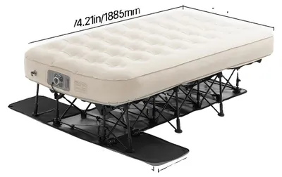 Obrázek produktu pro Nafukovací matrace, integrovaná pumpa, přenosný skládací design, 300 lb, 220 V