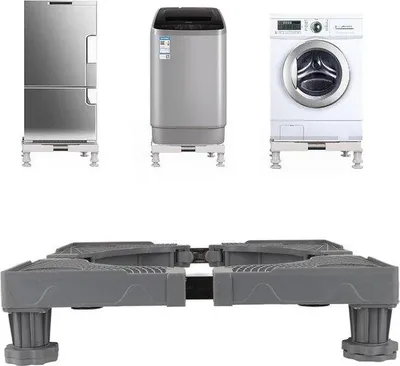 Produktbild von Verstellbares Gerät Untergestell 10-12cm für Trockner und Kühlschrank