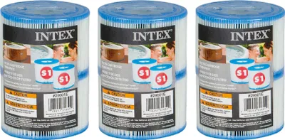 Zdjęcie produktu dla SET - Intex 29001 - FILTER CARTRIDGE S1 TWIN PACK - 3 x 2 sztuki (6 filtrów)