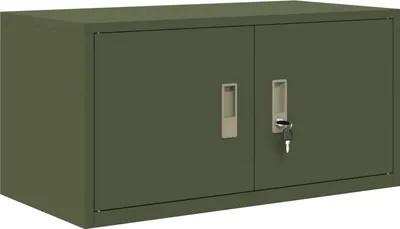 Produktbild von vidaXL Aufbewahrungsschrank Olive Grün 80 x 40 x 40 cm Stahl
