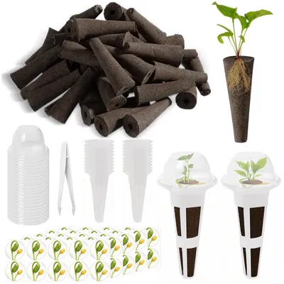 Productafbeelding van Hydrocultuur kweekset - Kweekset - 146 stuks - Groeisponzen en plantenmanden - Kweeksysteem