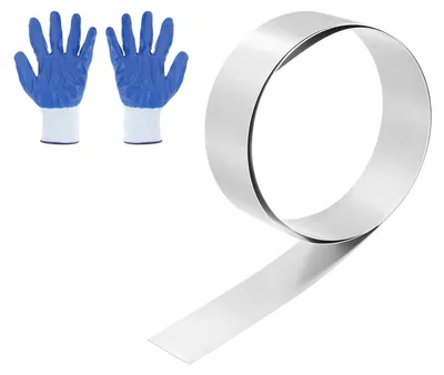 Edelstahlfolie 304, 0,5 mm x 40 mm x 1 m, silber